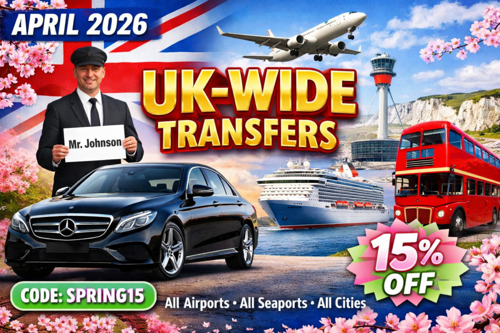 April 2026 : UK-Wide Spring Transfers – All Airports, Seaports & Cities
